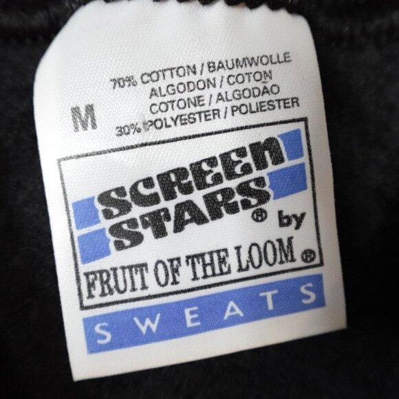 Vintage The Abbey Theater Sweatshirt Medium Black Raglan Screen Stars - Picture 3 of 6
